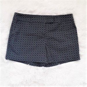 🔴KENAR Khaki Casual Blue Print Short Shorts Sz 4